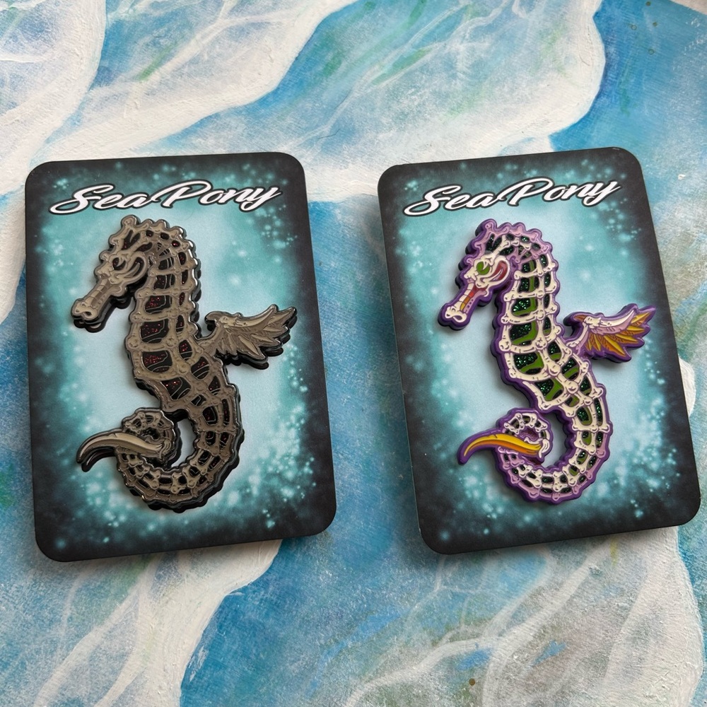 SeaPony Seahorse Enamel Pins